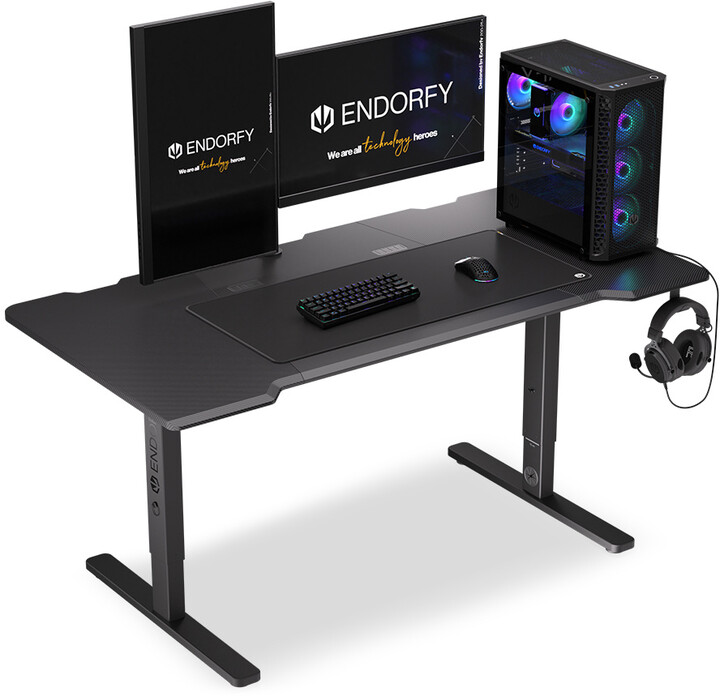 Tavolinë Endorfy Atlas L, e zezë