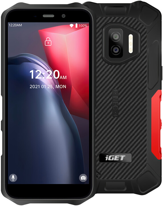 Celular iGET WP12 Pro, 5.5 " HD+, 4GB RAM, 64GB, i kuq