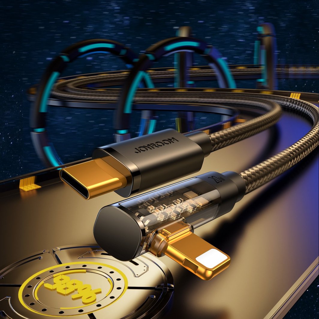 Kabllo karikimi Joyroom JYR652, USB C në Lightning, 1.2m, 20W, e zezë