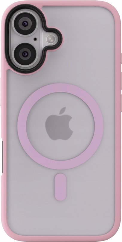 Заштитна маска за телефон NEXT ONE Mist Shield MagSafe, за iPhone 16, поликарбонат и TPU, розова