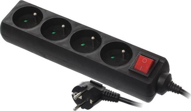 Kabllo vazhduese AWTools, 4 priza, 1.5m