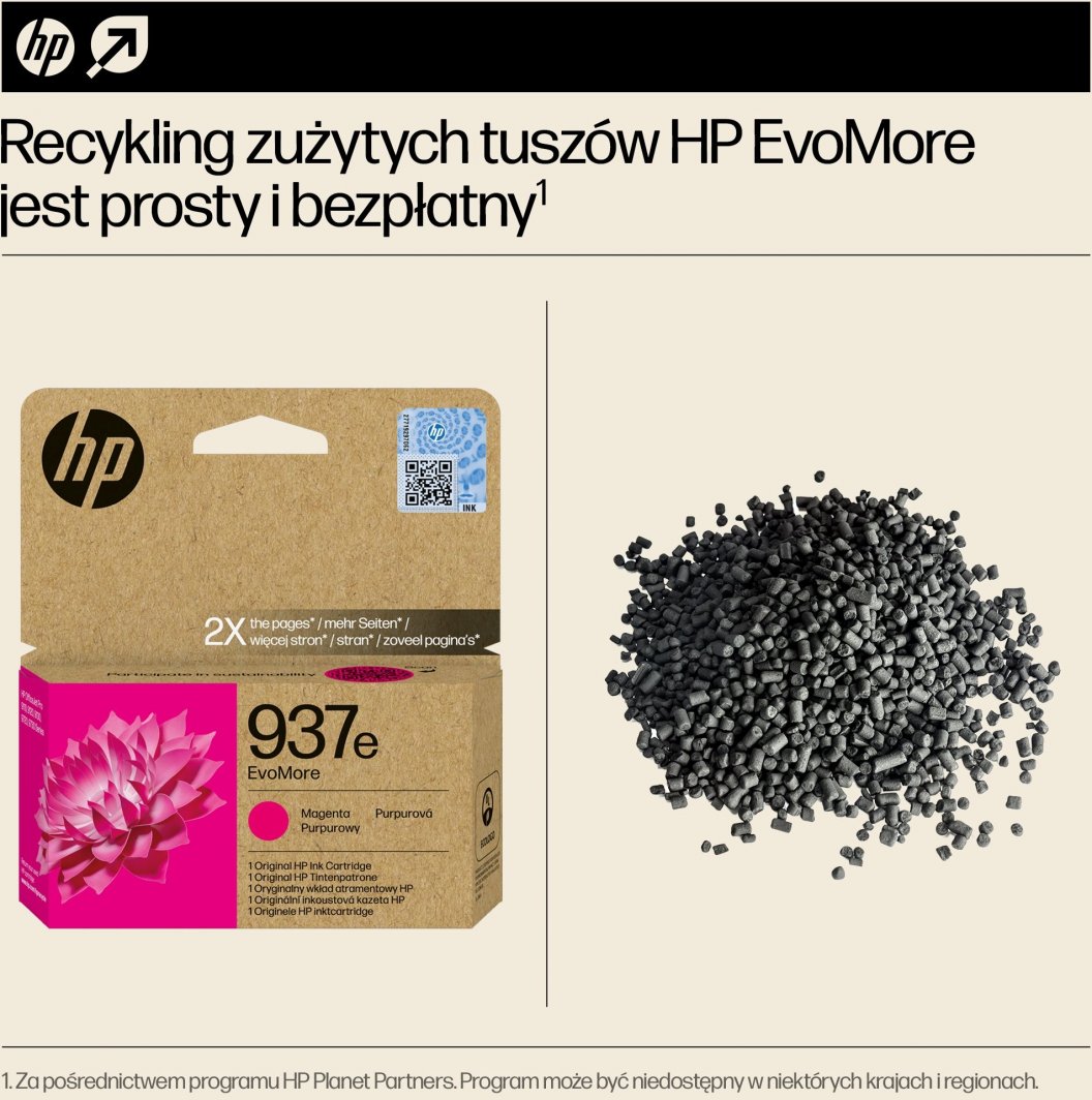 Ngjyrë për printer HP 937e EvoMore, vjollcë