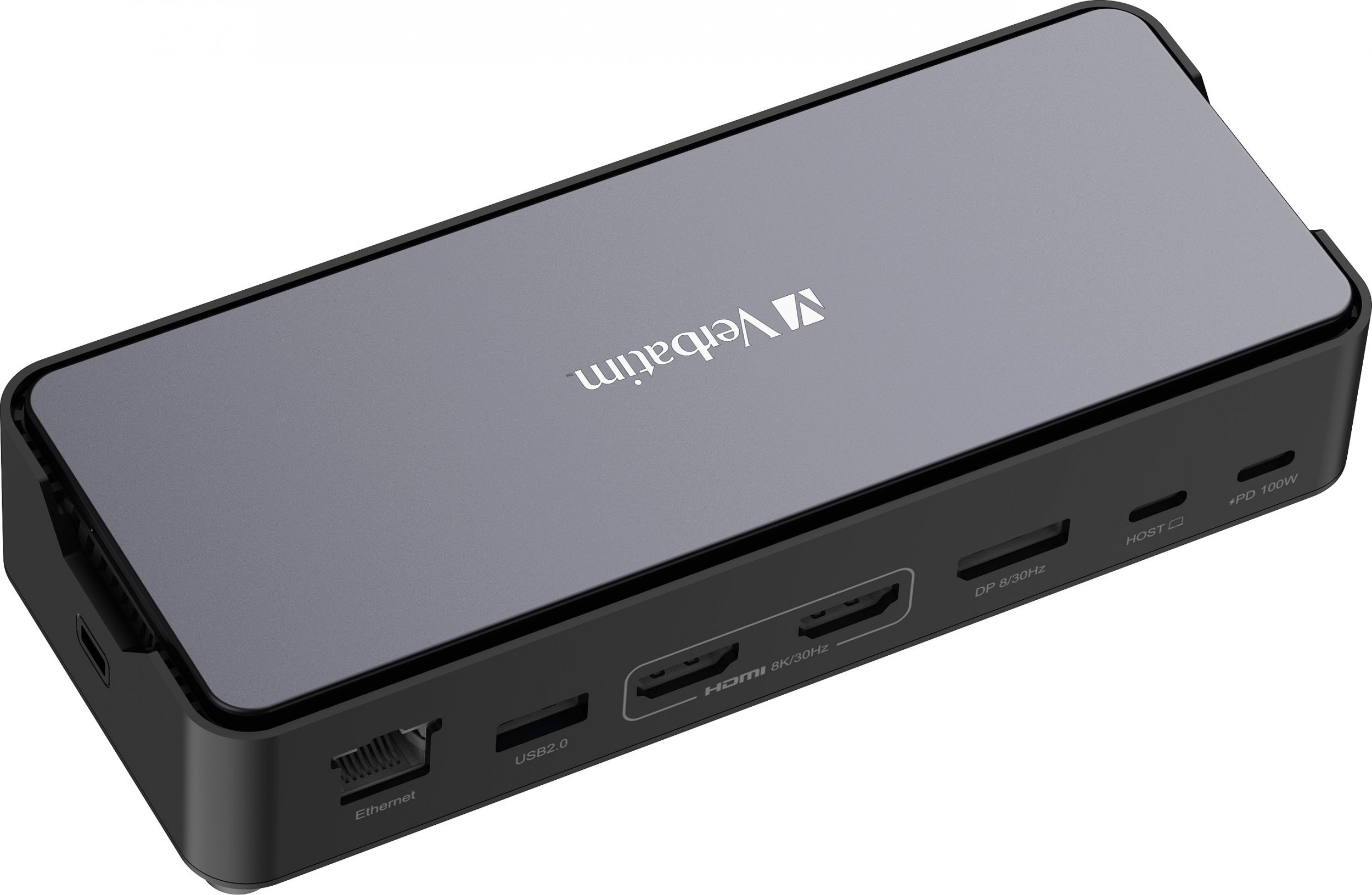 Docking station Verbatim USB C Pro, 15 në 1, SSD i integruar, HDMI 8K