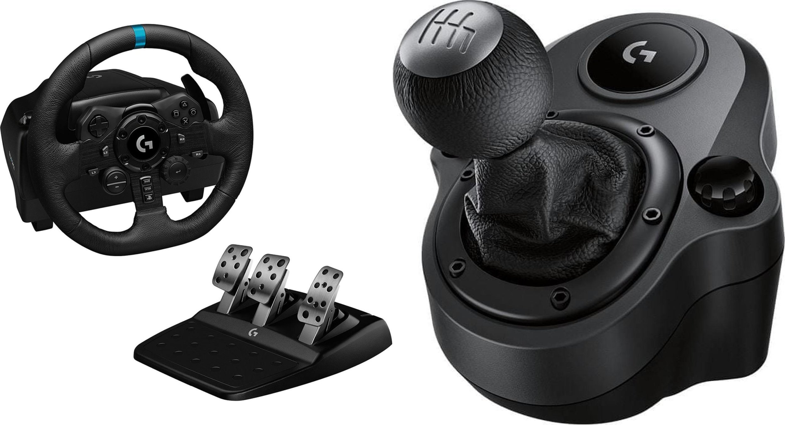 Timon Logitech + ndërrues i shpejtësive Logitech G923 PS5/PS4/PC