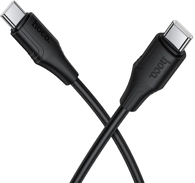 Kabllo USB Hoco X124, USB C në USB C, 60W, 1m, e zezë