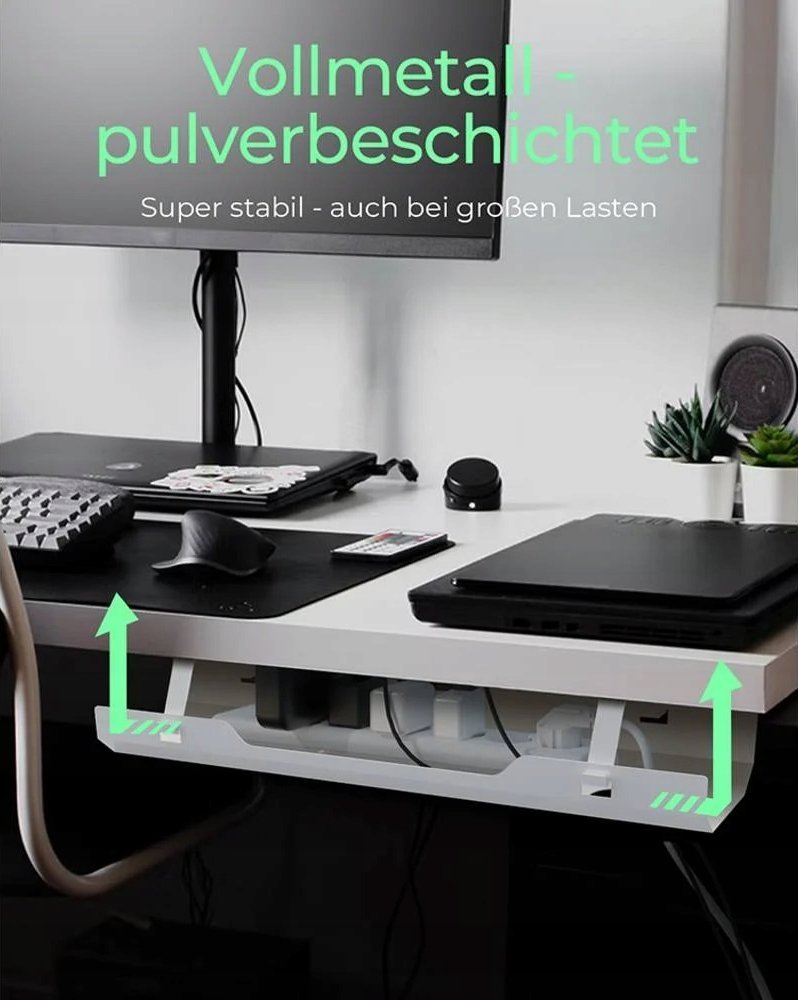 Organizues kabllosh ICY BOX IB-EWA100W-CM, metal, i bardhë