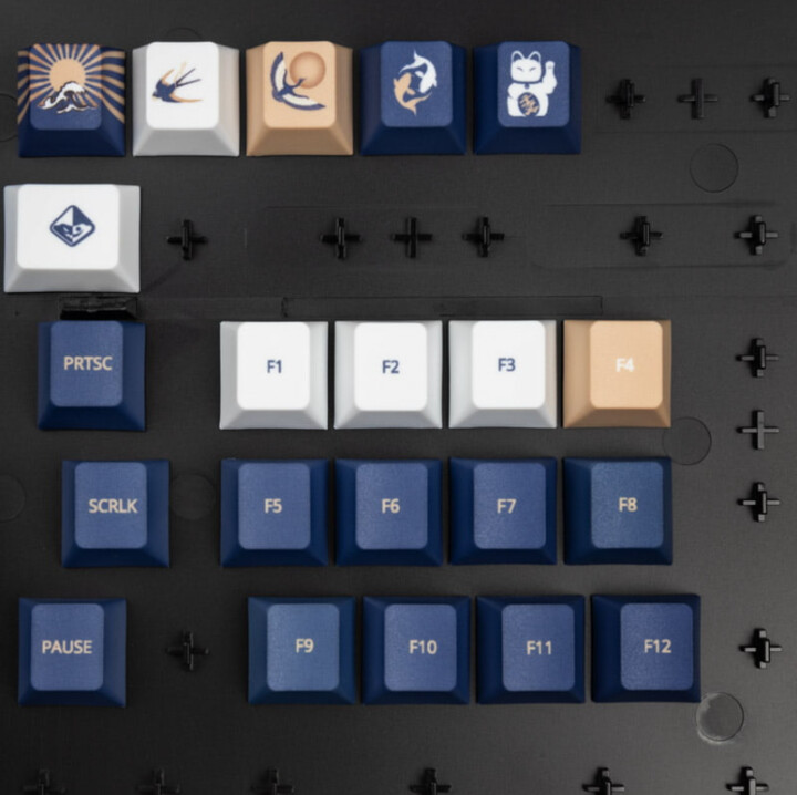 Taste të këmbyeshme Tractors Ukiyo-E, PBT, 108 taste, US