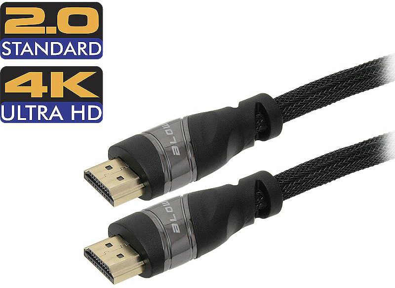 Kabllo Blow HDMI - HDMI, 3m, e zezë
