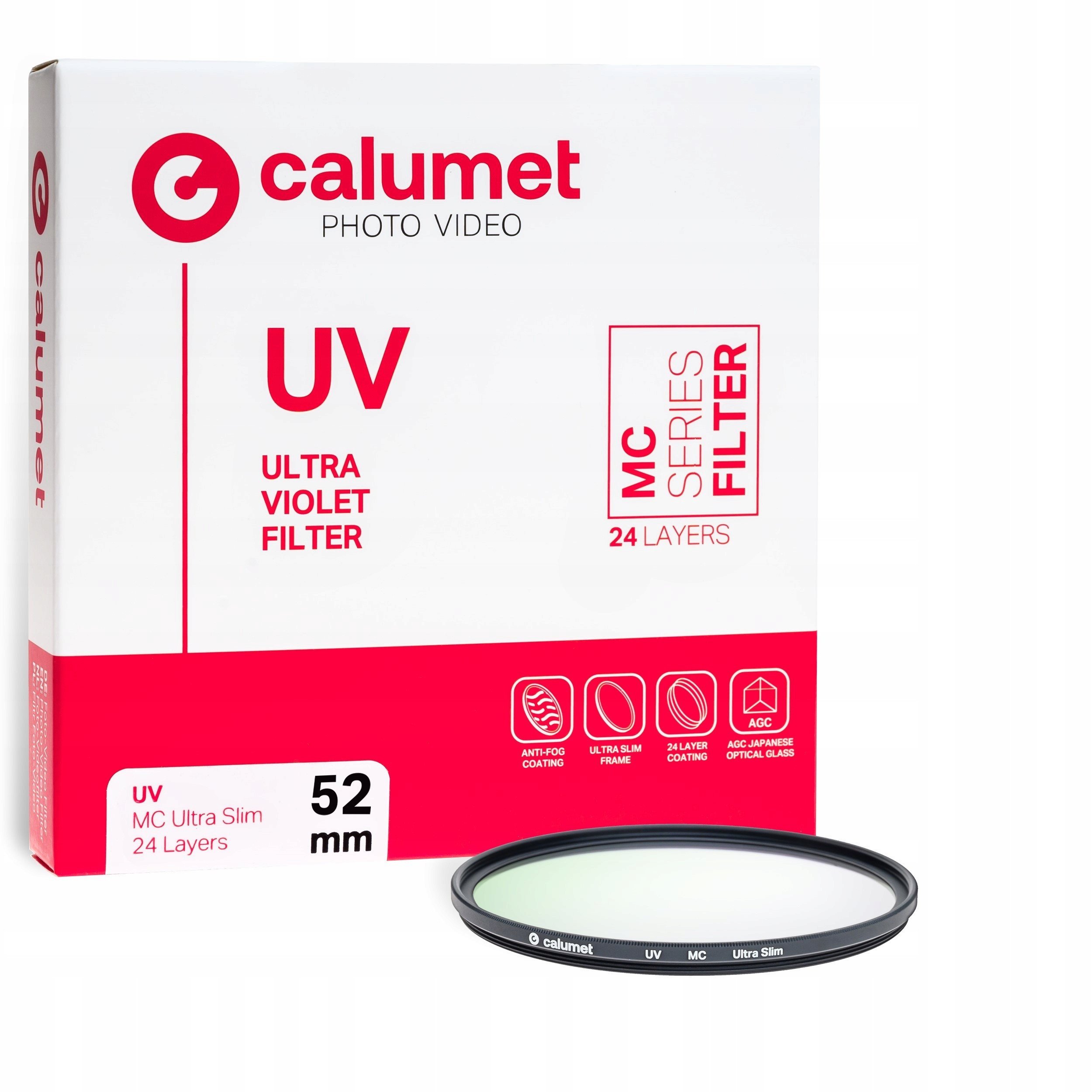 Filtër UV Calumet 52mm, MC, ultra i hollë, transparent