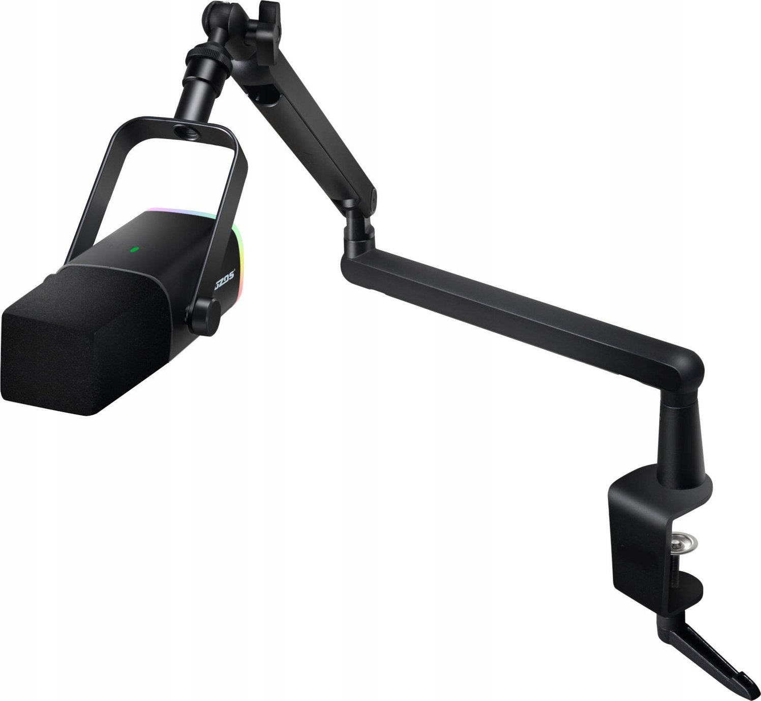 Mikrofon dinamik Mozos TAM8, kardioid, USB C dhe XLR, i zi