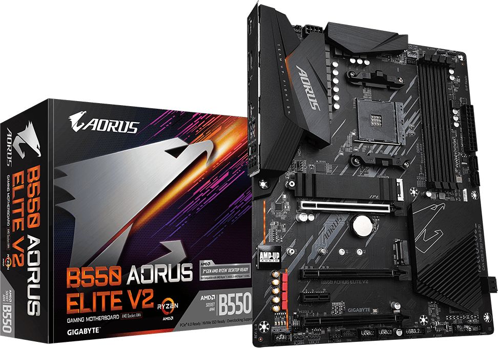 Матична плоча Gigabyte B550 AORUS ELITE V2, DDR4, SATA 3 x 4