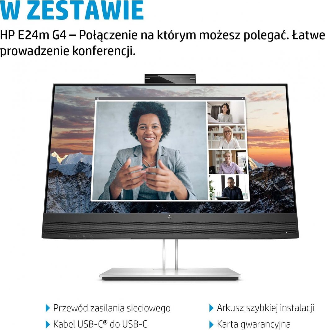 Монитор HP E24m G4, 23,8", Full HD, црн