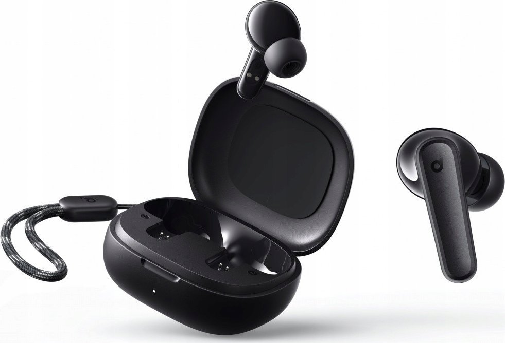 Kufje pa tela Anker Soundcore R50i, Bluetooth, me kuti karikimi, të zeza