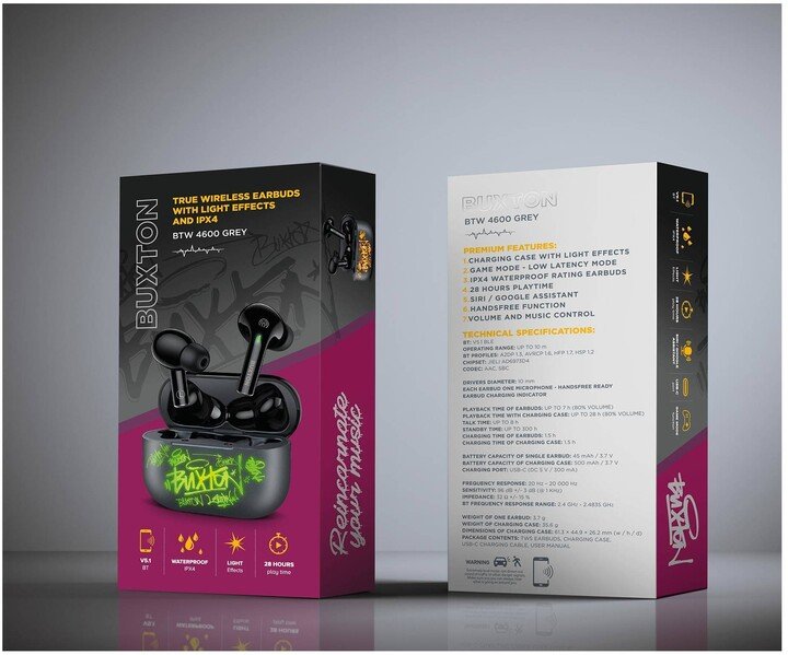 Dëgjuese BUXTON BTW 4600, të zeza