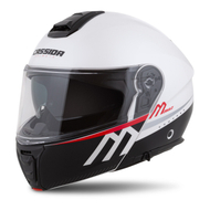 Kaskë moto CASSIDA Modulo 2.1 Compass, touring, Pinlock ready, e bardhë perlë e zezë e kuqe argjend