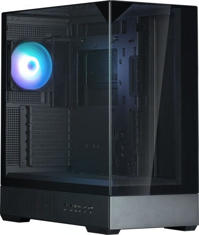 Kuti kompjuteri Zalman P40 Prism, mid tower ATX, panel xhami i temperuar, e zezë