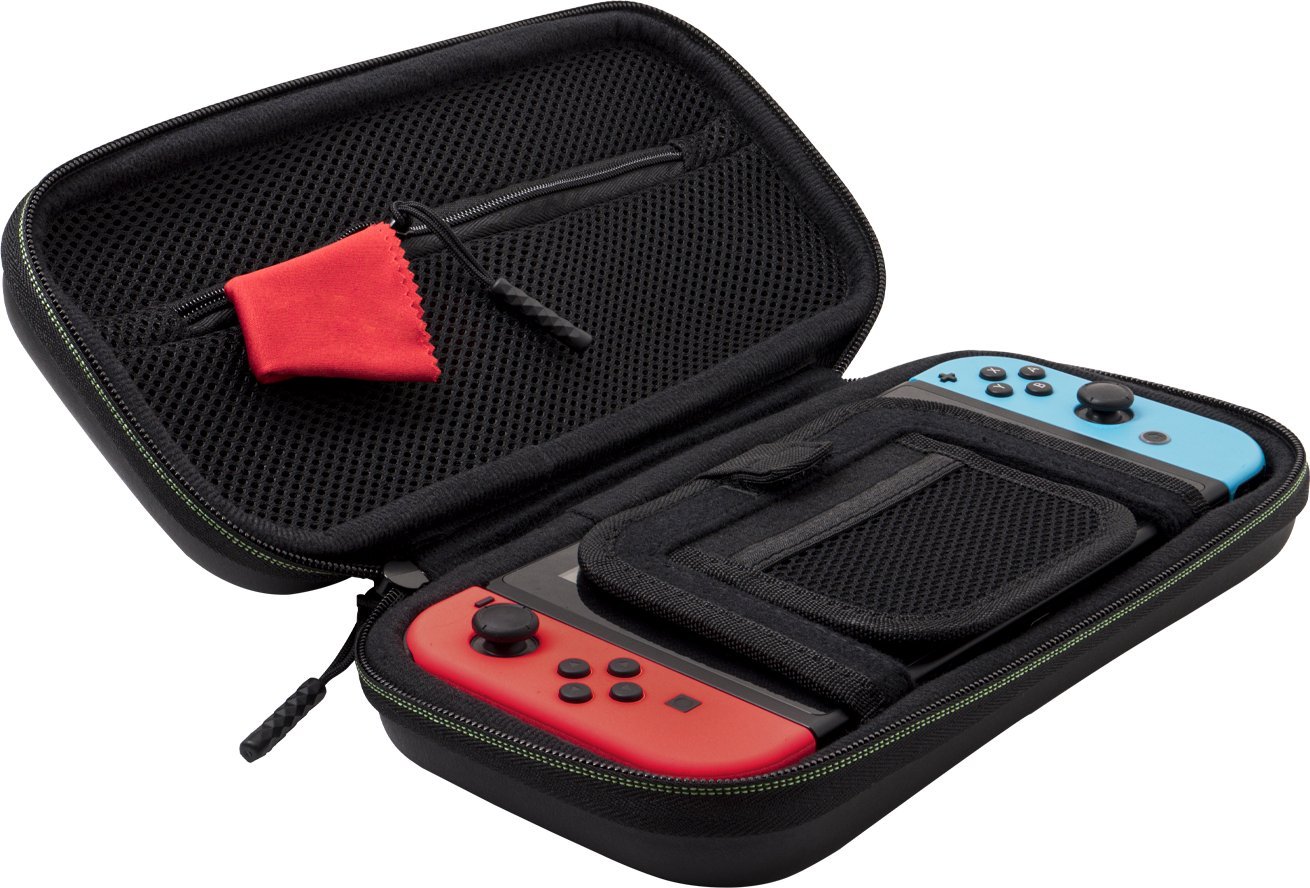 Kuti udhëtimi PDP Travel Plus 1-Up, për Nintendo, Glow in the Dark, e zezë