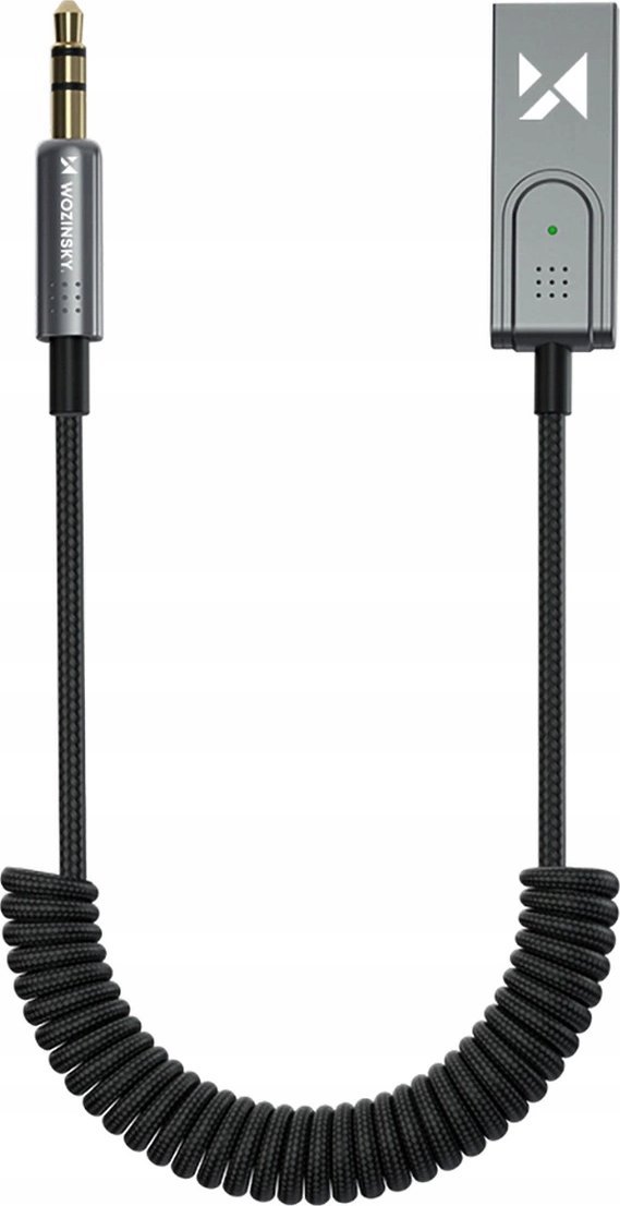 Adaptues audio Bluetooth Wozinsky WTODB, Bluetooth 5.3, marrës AUX 3.5 mm, i zi
