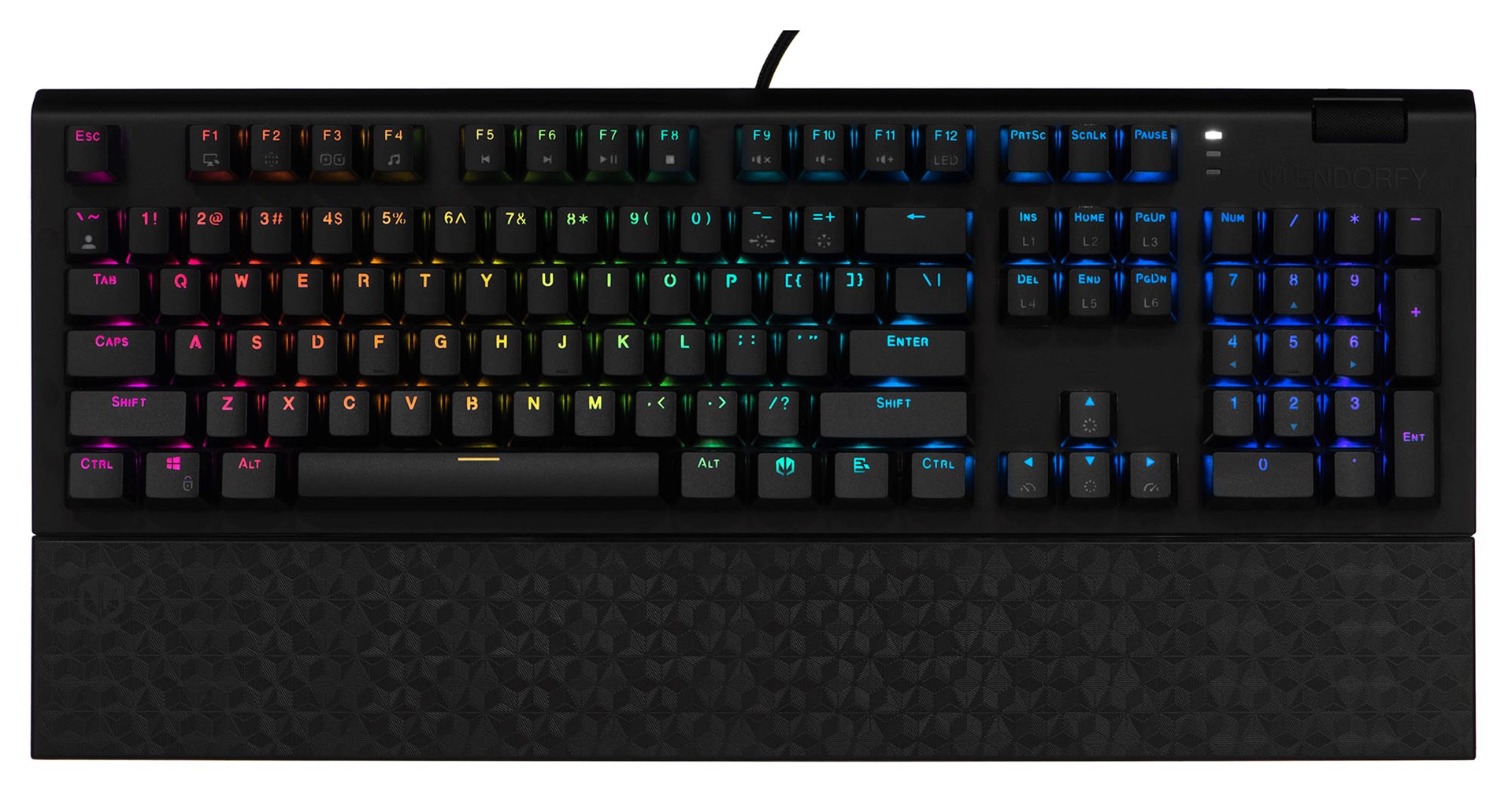 Tastierë mekanike Gaming Endorfy OMNIS, USB, Kailh Blue, RGB, e zezë