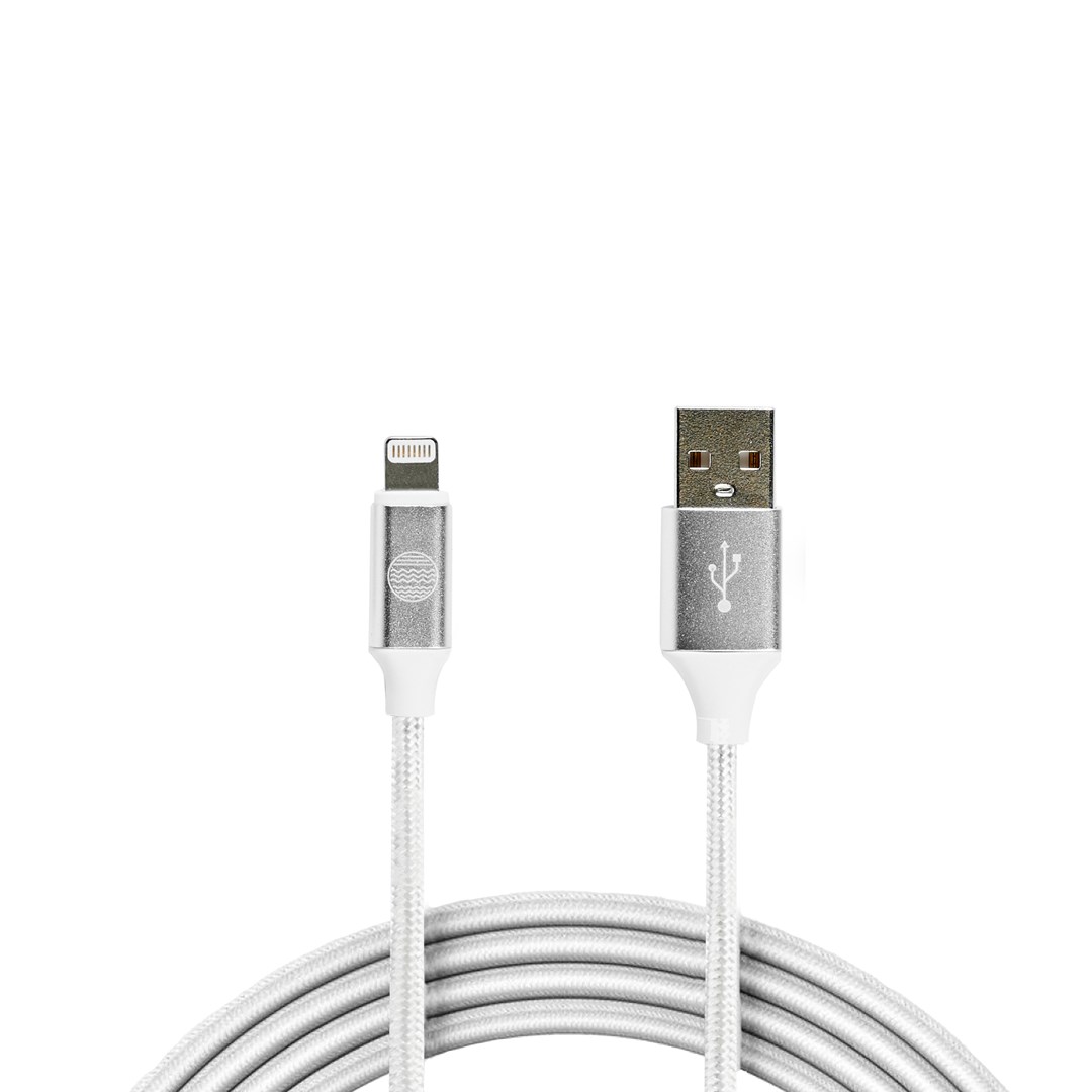 Kabllo Our Pure Planet USB-A në Lightning, 1.2 m, MFi-certifikuar, e bardhë