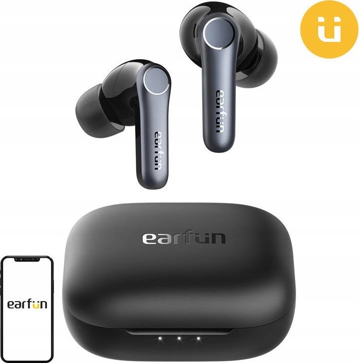 Безжични слушалки EarFun Air Pro 4 TW600B, во уво, ANC, црни