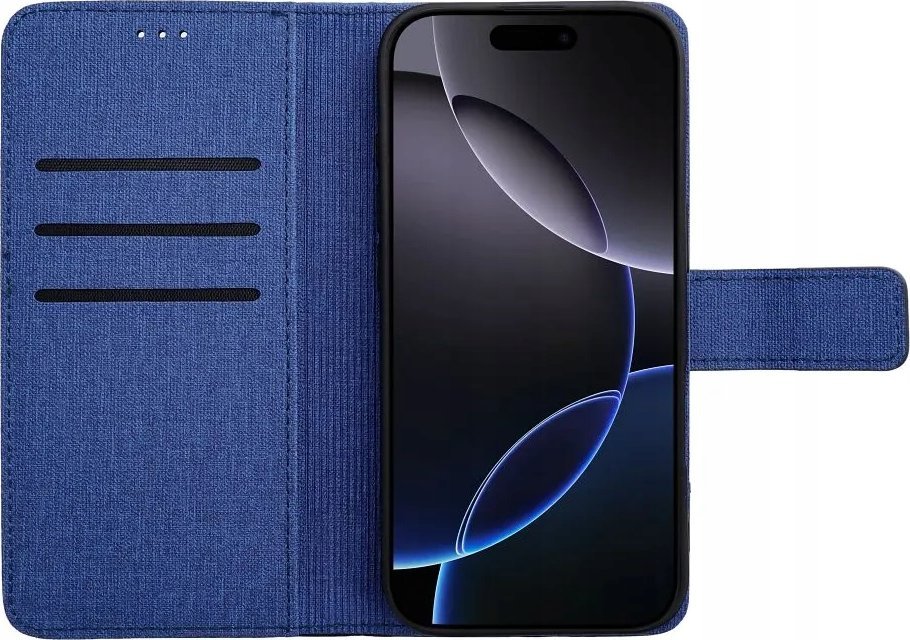 Kapak libër Gomma për Xiaomi Redmi Note 14 4G, mbrojtës, blu