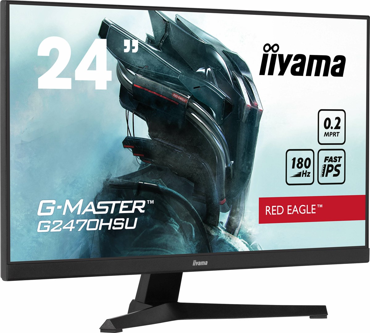 Monitor iiyama G-MASTER G2470HSU-B6, 23.8", 1920 x 1080, 180 Hz, i zi