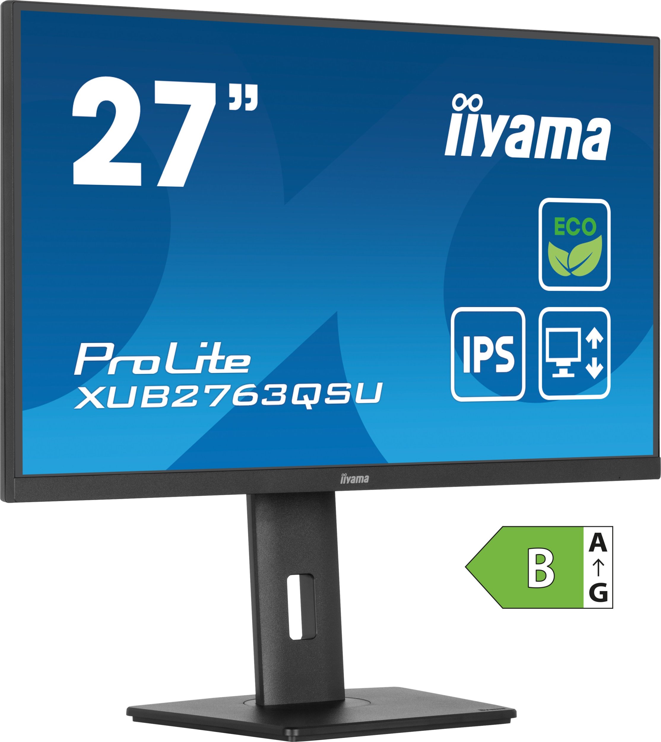 Monitor Iiyama ProLite XUB2763QSU-B1, 27", Quad HD, i zi