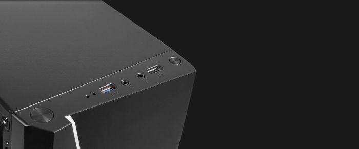 Kasë Aerocool Cylon Mini, e zezë, Mini Tower