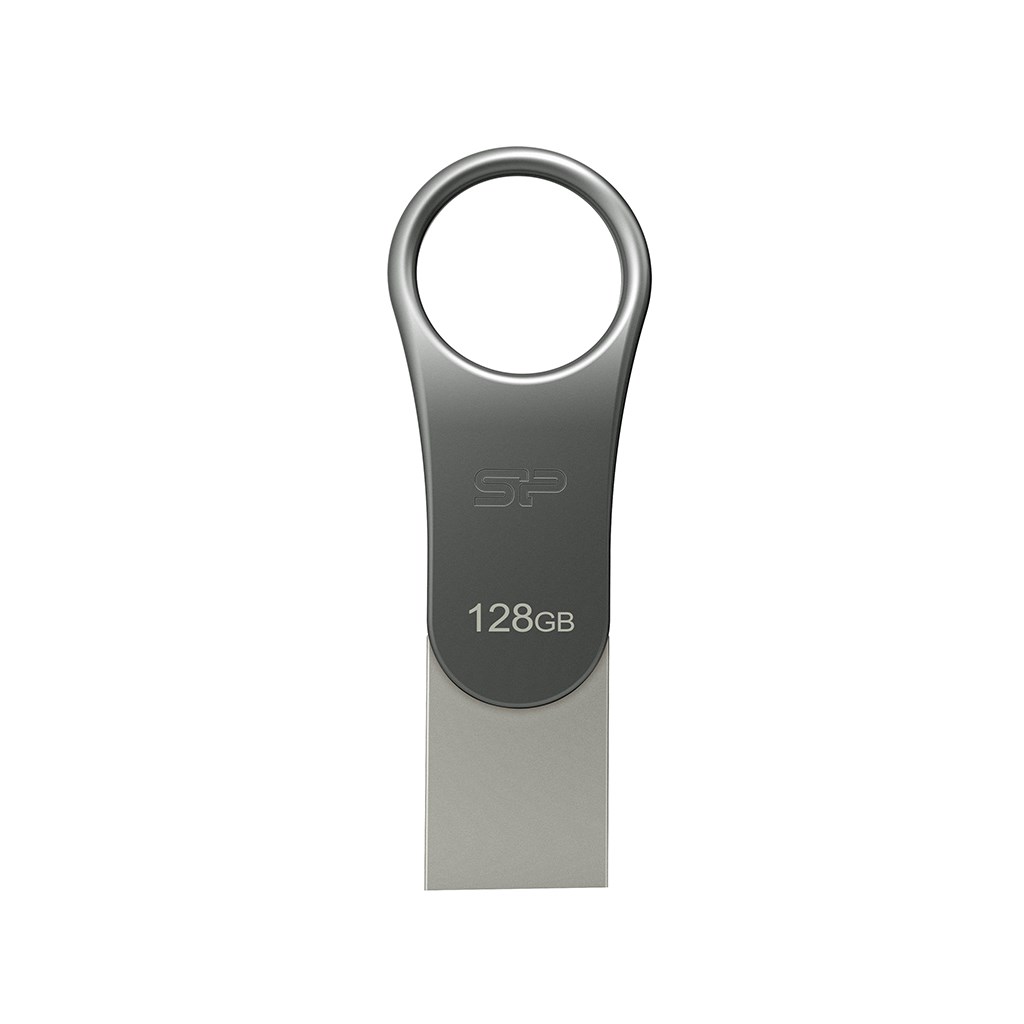 Pрактичен USB мемориски уред SP Silicon Power, 128GB, USB 3.1, OTG, титаниум