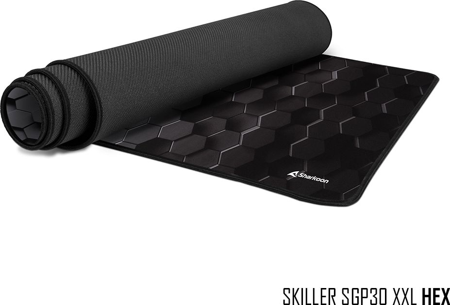Mousepad Sharkoon Skiller SGP30 XXL Hex, sipërfaqe lojërash, i zi
