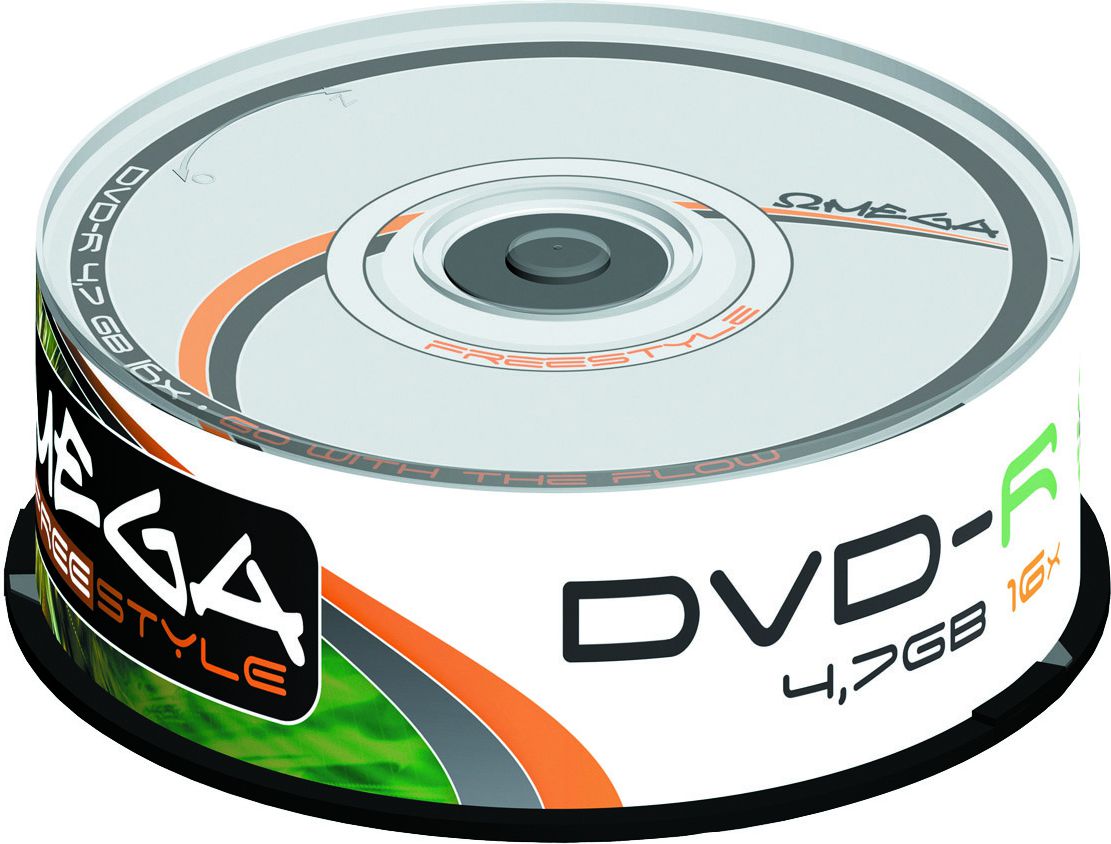 Комплет дискови Omega DVD-R, 4,7GB 16x 25 парчиња