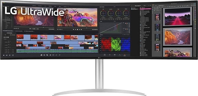 Monitor LG UltraWide 49BQ95C-W, 49", QHD, i bardhë
