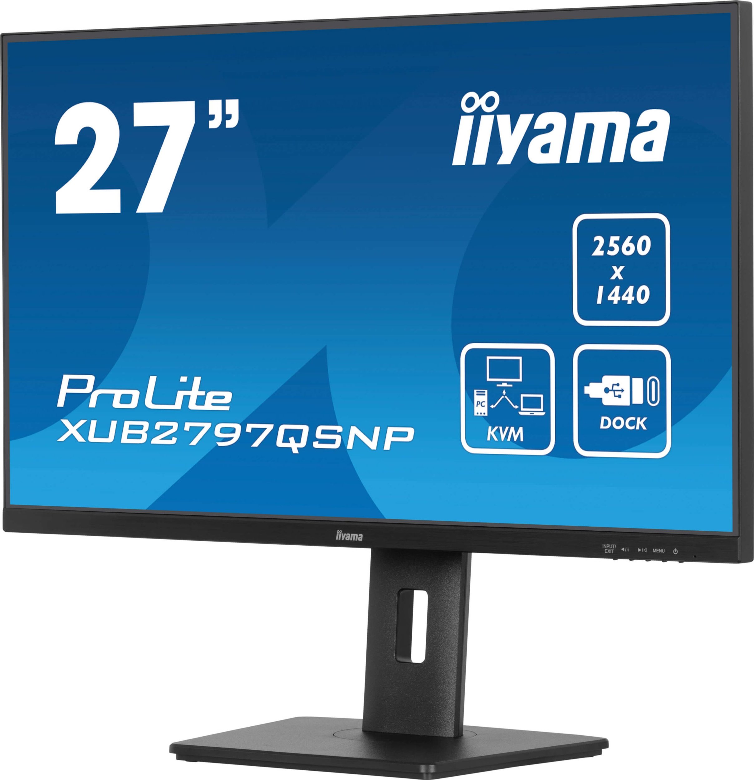 Monitor Iiyama ProLite XUB2797QSNP B1, 27", WQHD 2560 x 1440, i zi