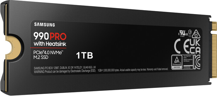 Disk SSD Samsung 990 PRO, M.2 - 1TB (Heatsink)
