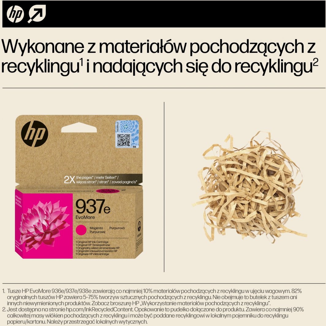 Ngjyrë për printer HP 937e EvoMore, vjollcë