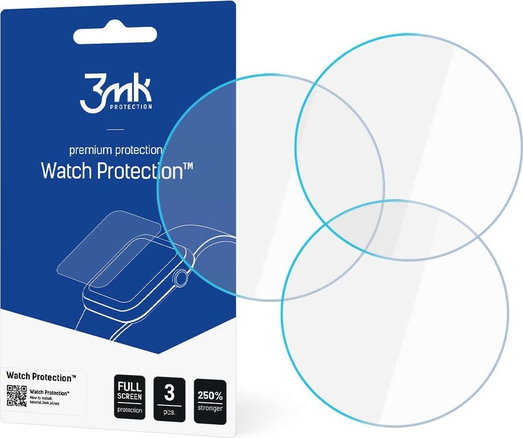 Folie mbrojtëse ekrani 3MK Watch Protection për Garmin Venu 2, set 3 copë, transparente