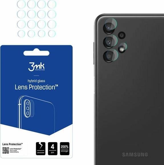 Mbrojtës kamerë 3MK Lens Protect për Samsung Galaxy A13 4G A135, 4 copë, transparent