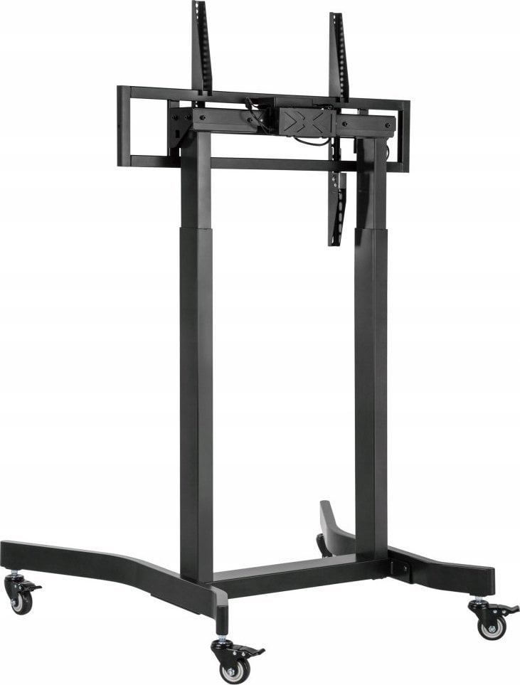 Stendë TV Techly Mobile Stand, 55"-100", rregullim elektrik, 120 kg, e zezë