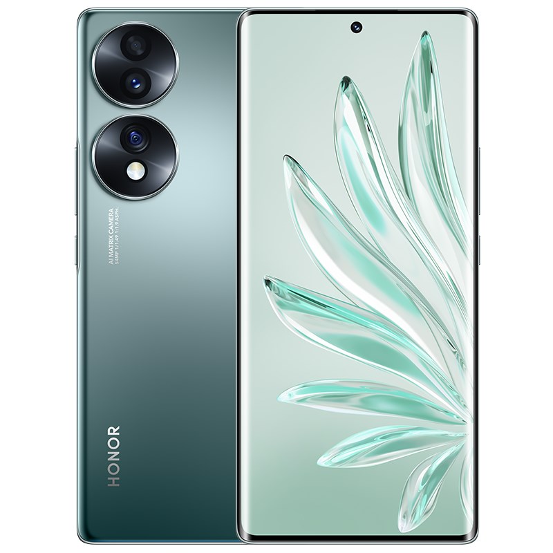 Celular Honor 70, 8GB RAM, 256GB, 5G, i gjelbër smerald