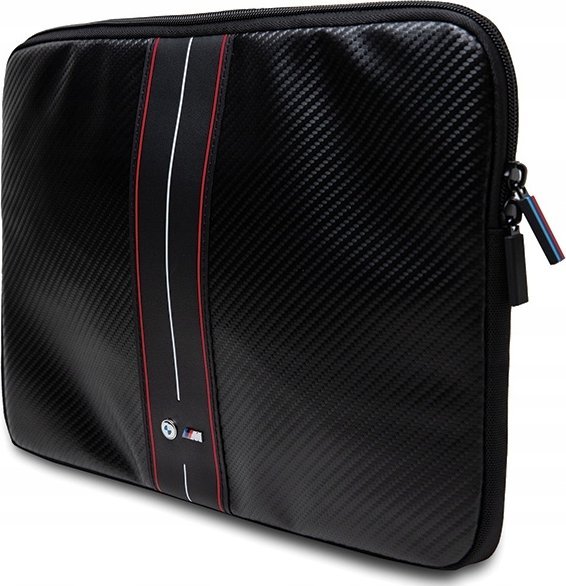 Mbështjellëse laptopi BMW Carbon and Red Stripe BMCS16COMSCAKR, 16", material rezistent, e zezë