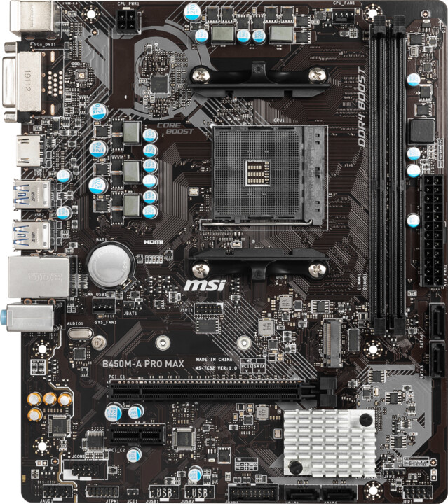 [OUTLET] Pllakë amë MSI B450M-A PRO MAX - AMD B450	