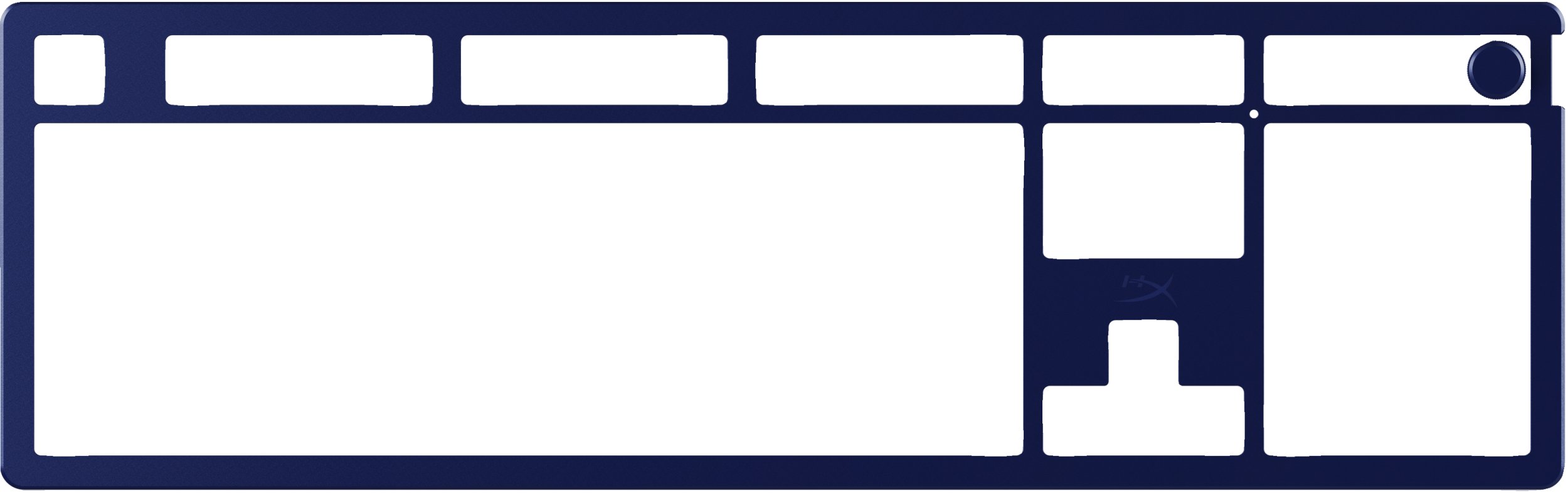 Pllakë sipërme me buton HyperX Alloy Rise Full Size, për tastierë, navy