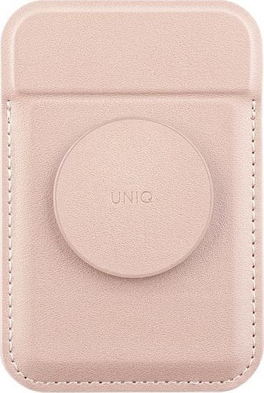 Portofol magnetik për telefon UNIQ Flixa, me mbajtëse dhe grip, Blush Pink