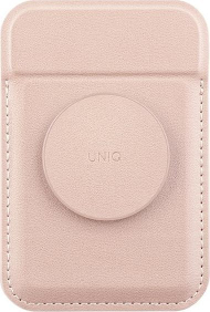Portofol magnetik për telefon UNIQ Flixa, me mbajtëse dhe grip, Blush Pink