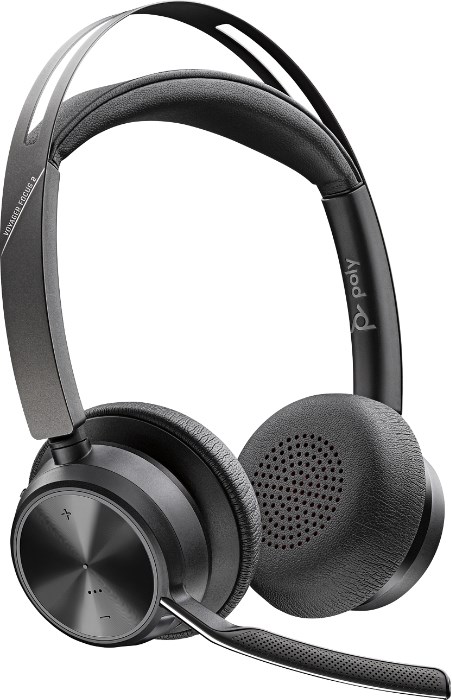 Kufje wireless Poly Voyager Focus 2 UC, USB/Bluetooth, e zezë