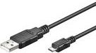 Kabllo Good Connections USB-A në microUSB, 1.8m, e zezë