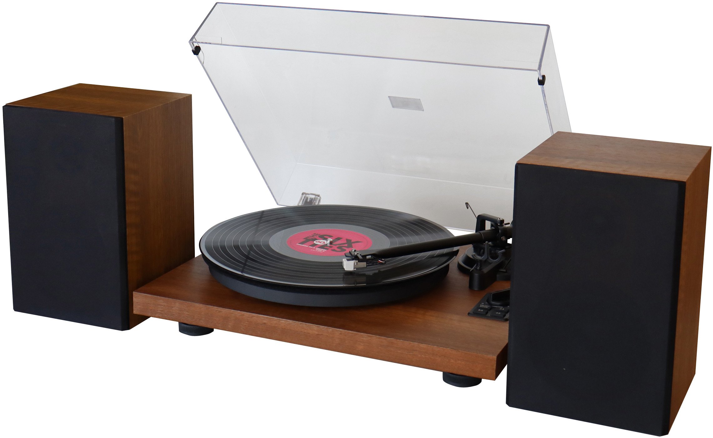 Pikap Soundmaster EliteLine PL711BR, altoparlantë të integruar, manual, kafe