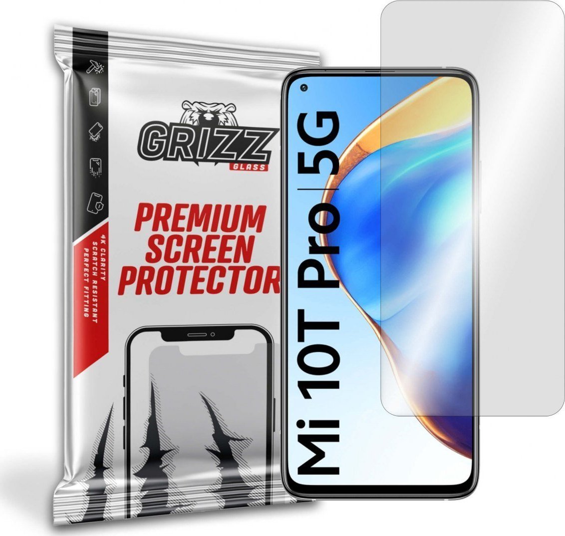 Xham mbrojtës GrizzGlass Hybrid Glass për Xiaomi Mi 10T 5G, transparencë e lartë, kundër gërvishtjeve