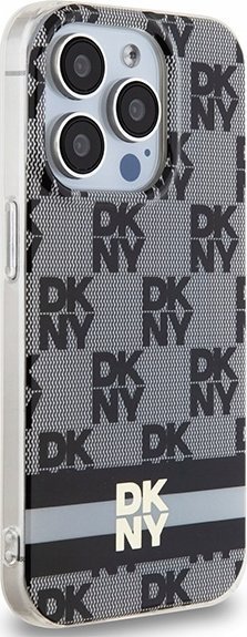 Mbrojtëse telefoni DKNY DKHMP14LHCPTSK, për iPhone 14 Pro 6.1", hardcase MagSafe, e zezë me kuadrate